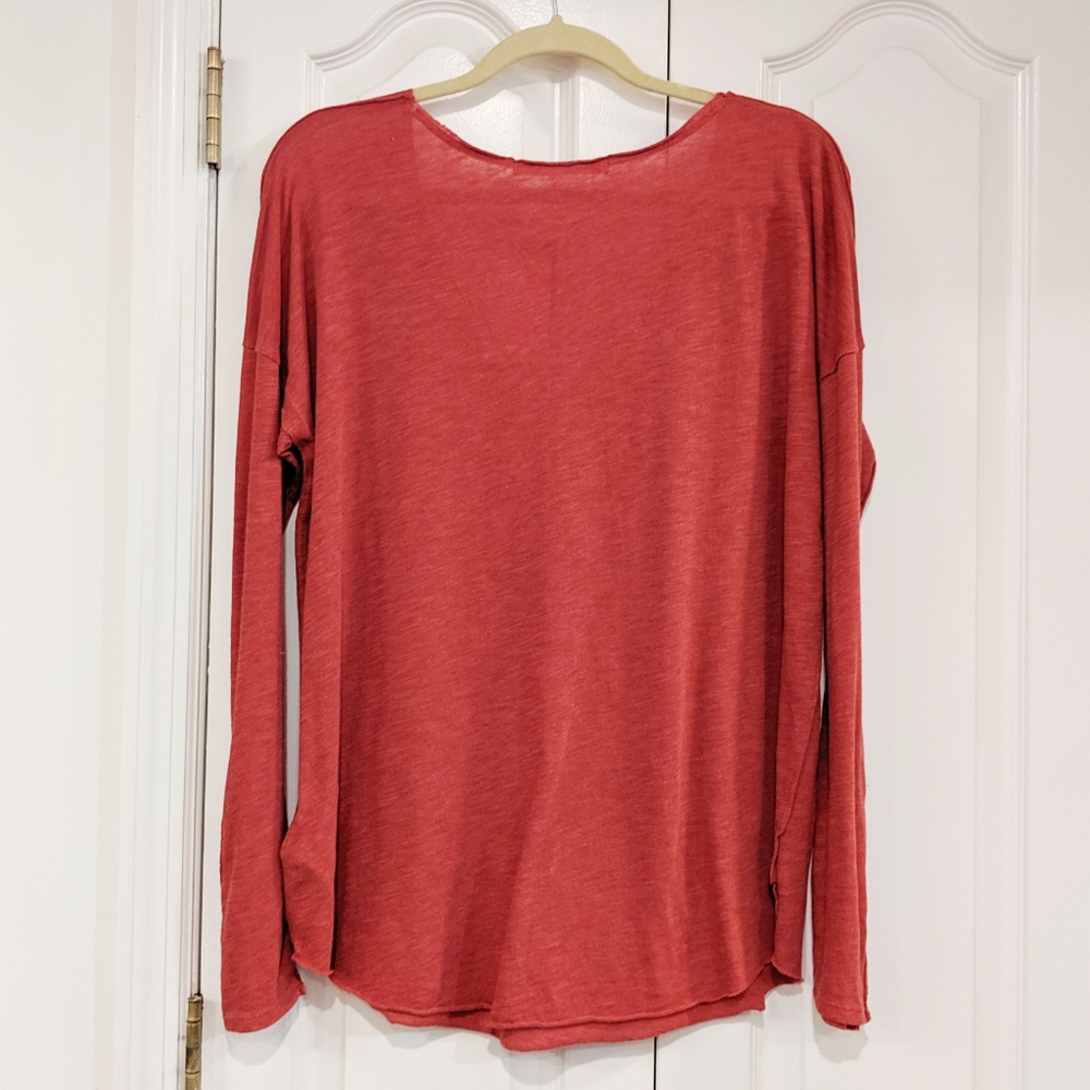 NWT Free People Sienna Snap Long Sleeve Top - Picture 8 of 8